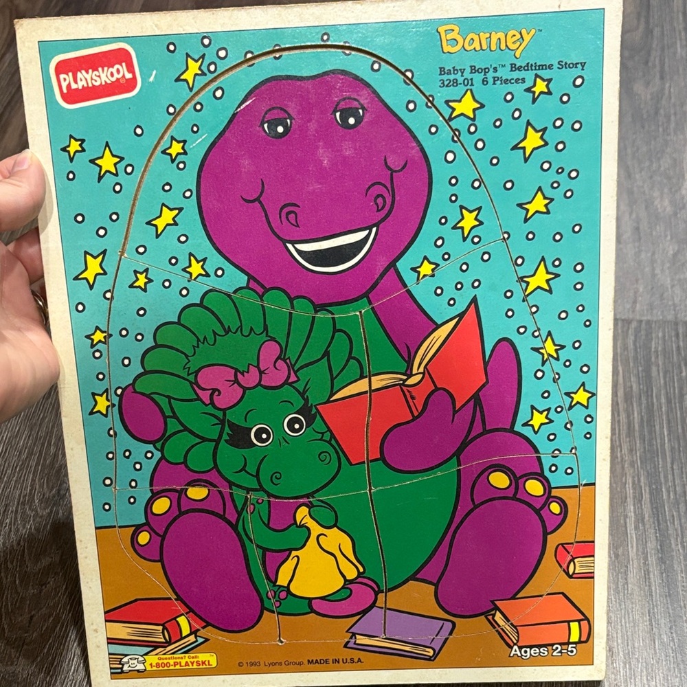 1993 Barney and Baby Bop Puzzle